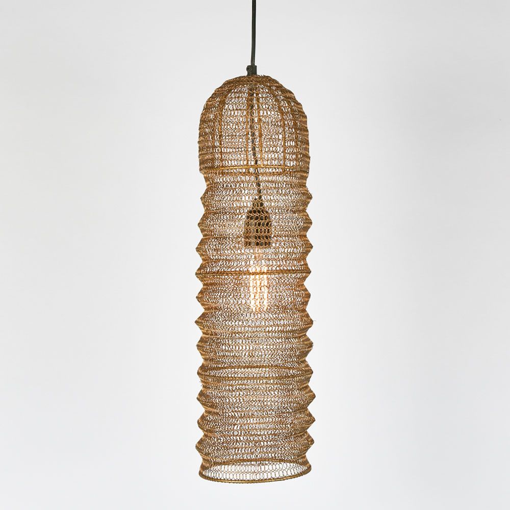 Monash Wire Mesh Ceiling Pendant Brass - ELMA16485