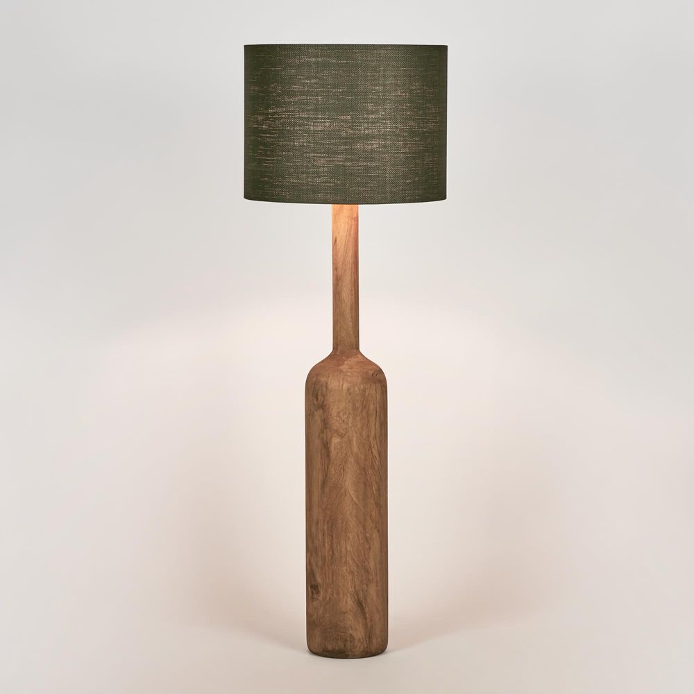 Flask Floor Lamp Saddle Base With Black Shade - KITMRDLMP0025B