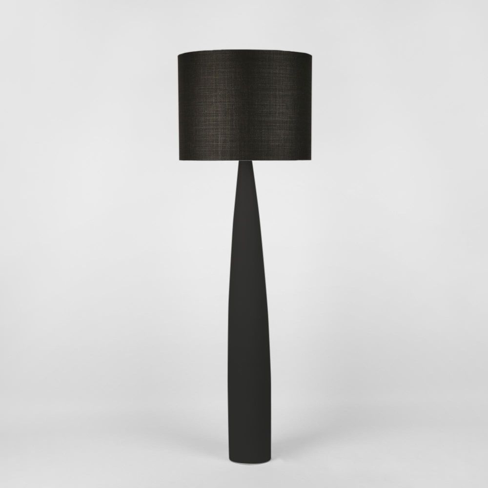 Samson Floor Lamp Black Base With Black Shade  - KITMRDLMP0028B