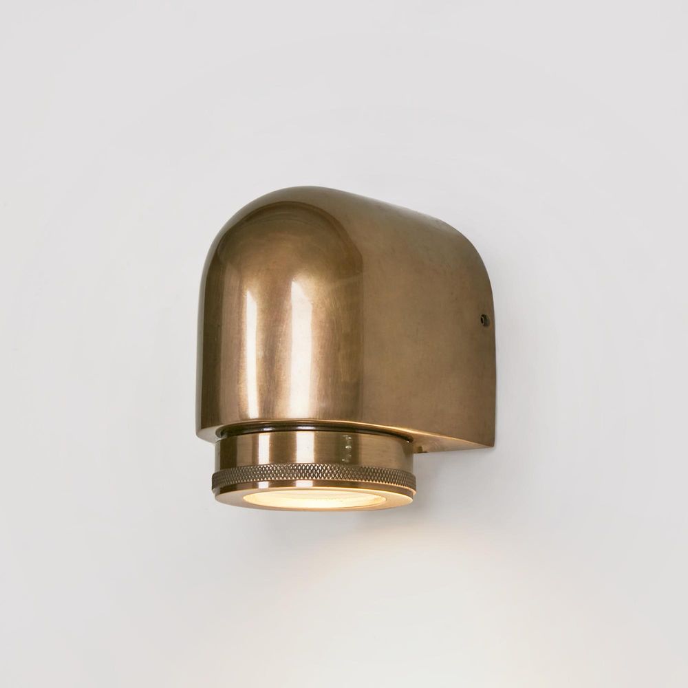 Sea Rock Outdoor Wall Light Antique Brass - ELPIM31548AB