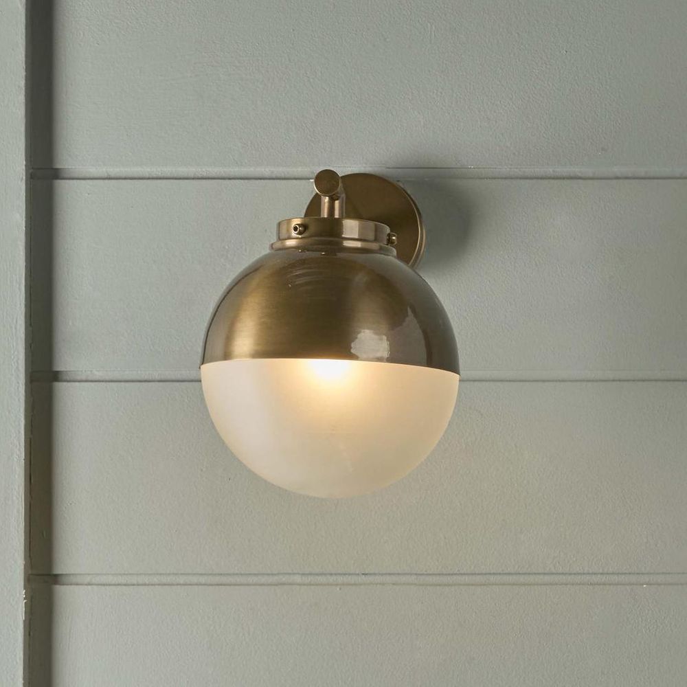 Carrington Outdoor Wall Light Antique Brass - ELPIM31662AB