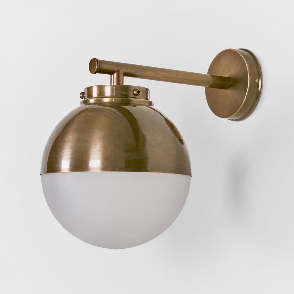 Carrington Outdoor Wall Light Antique Brass - ELPIM31662AB