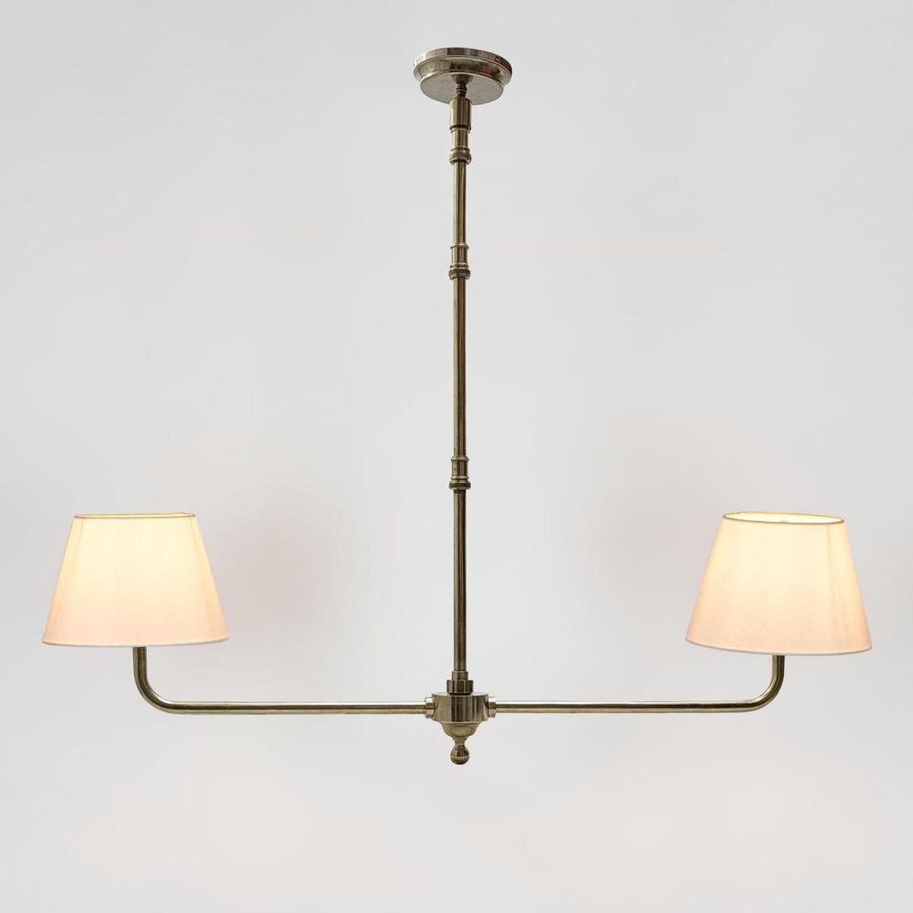 Sheridan Two Arm Pendant Light Antique Brass - ELPIM31677AB