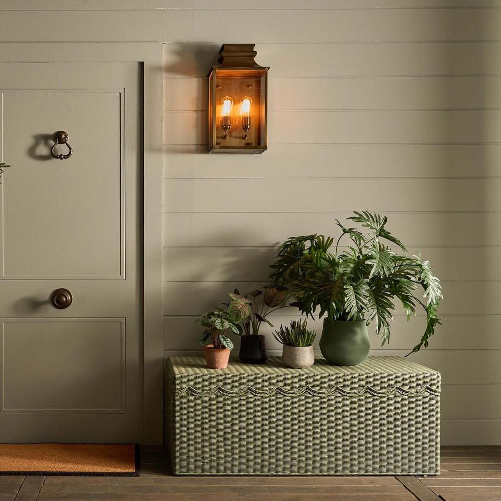 Westpoint Outdoor Wall Lantern Antique Brass - ELPIM31673AB