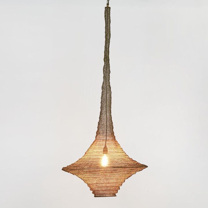 Santa Monica Hanging Lamp Antique Brass - ELMA18304AB