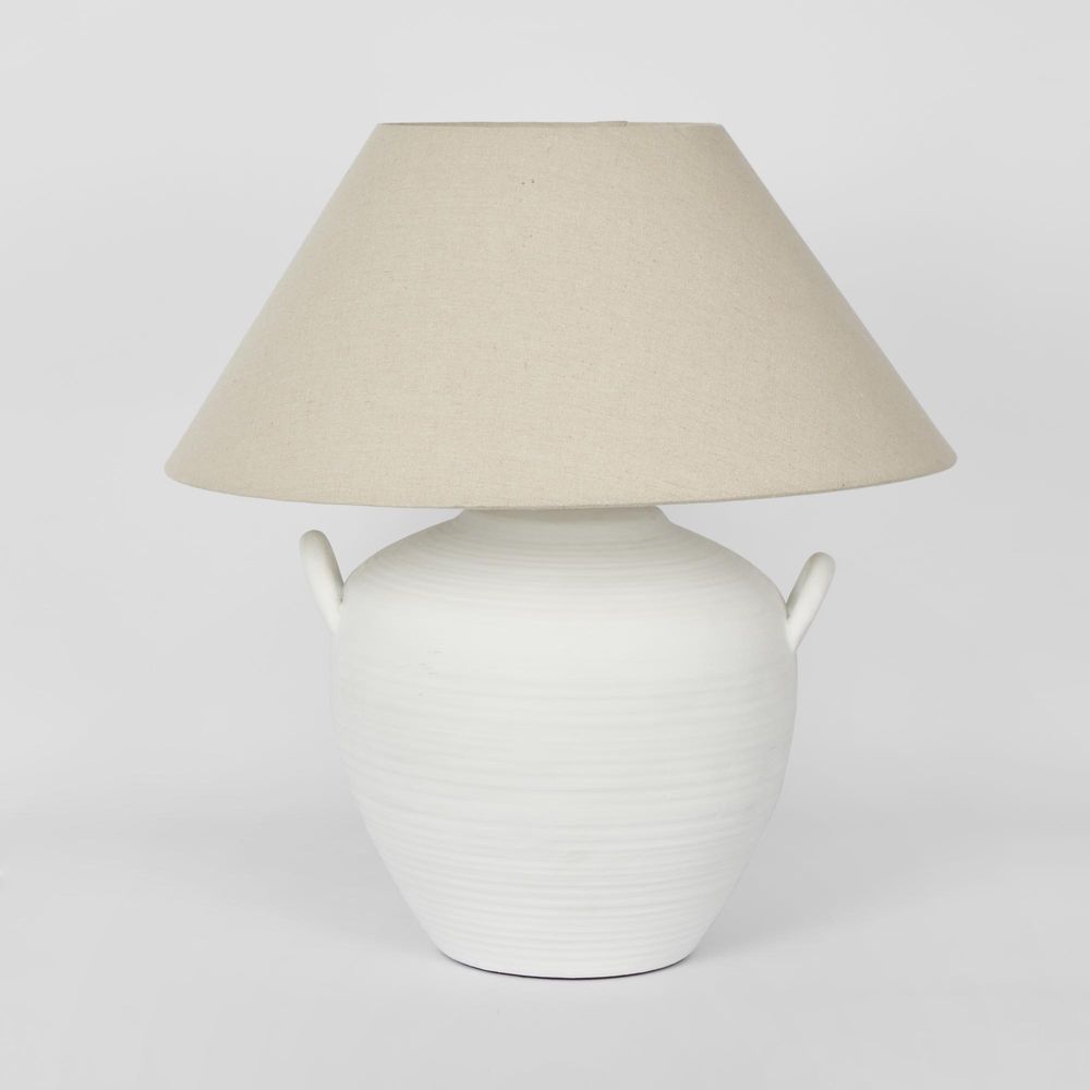 Camille Table Lamp White - ELFYF1012WE