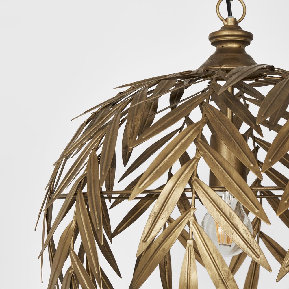 Leaves Ceiling Pendant Antique Brass - EL00MD2304