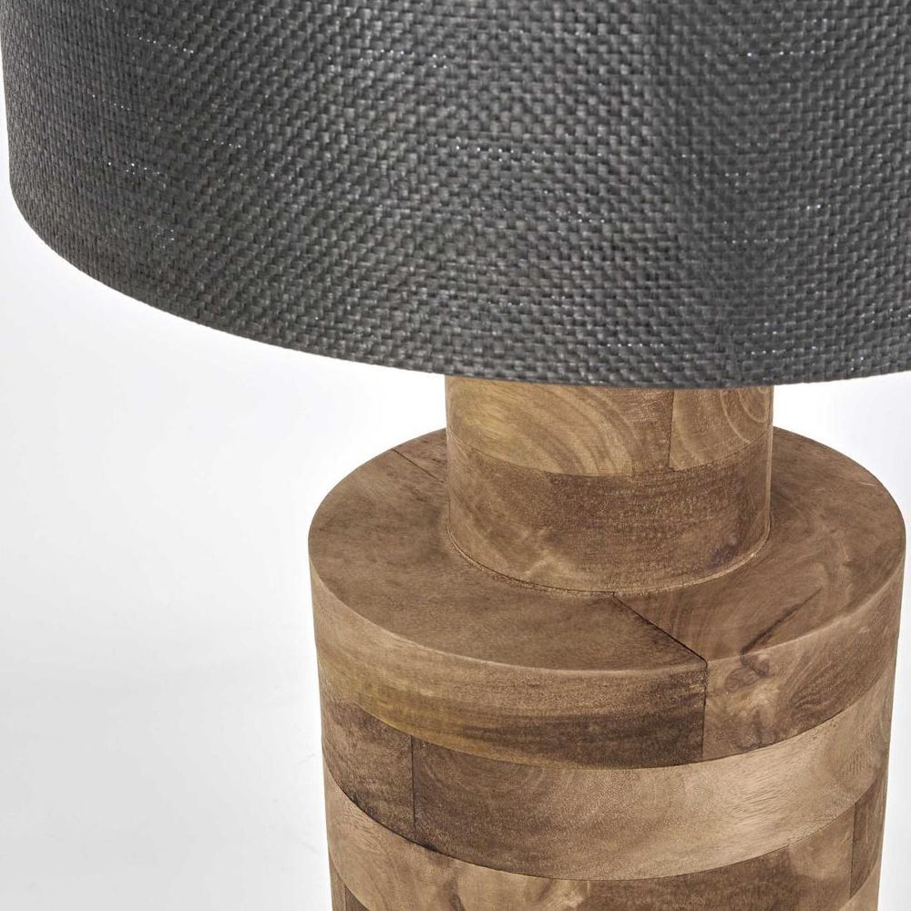 Circa Small Table Lamp with Black Shade Natural - KITMRDLMP0042B