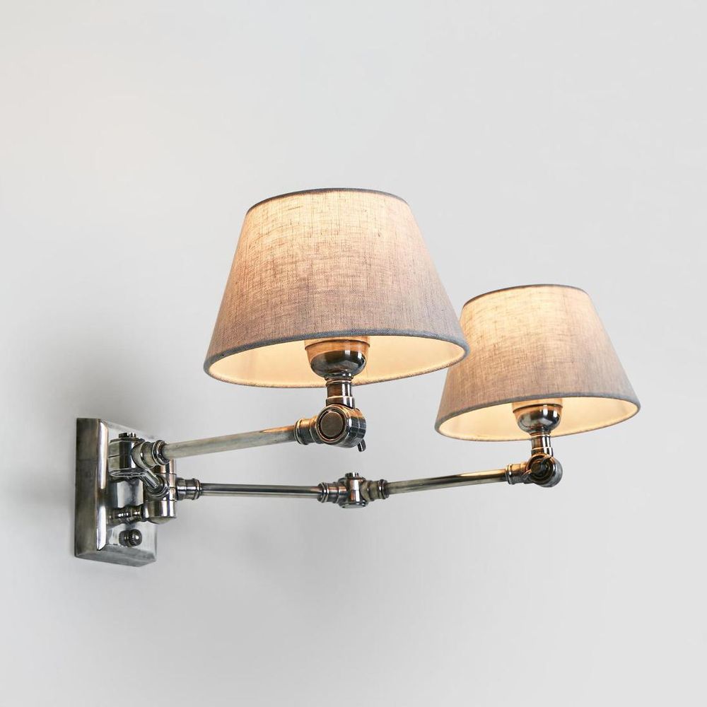 Worcester 2 Light Sconce Base Antique Silver - ELPIM30541AS