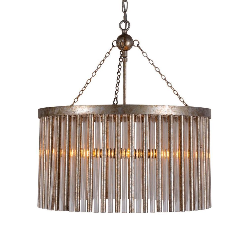 Midtown Chandelier Antique Silver - ELZR5015