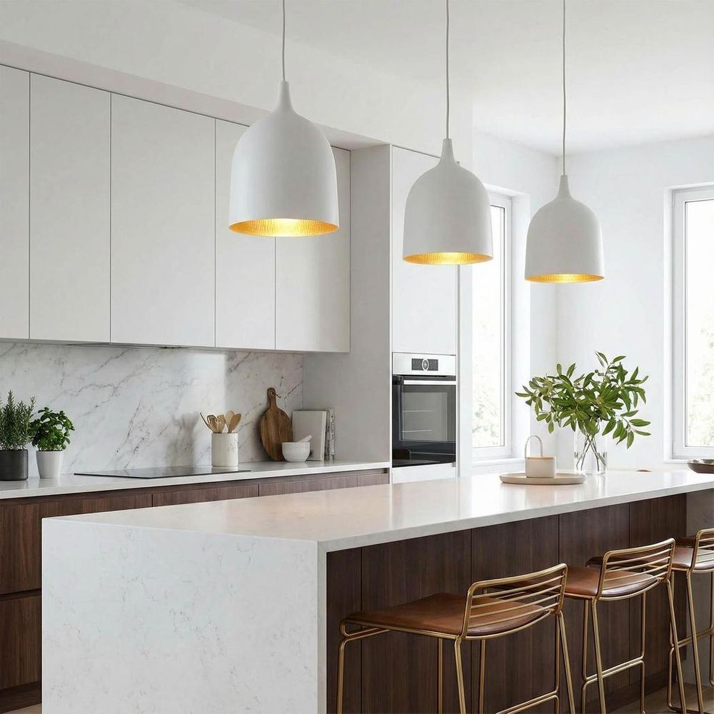 Lumi-R 1 Light Pendant White Label Copper - ELLUM27WHTCOP