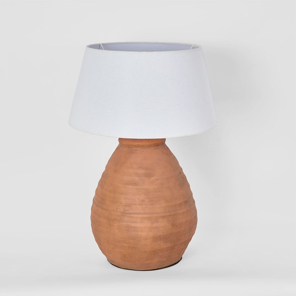 Narbon Table Lamp with Shade Brown - ELPP2023164-B
