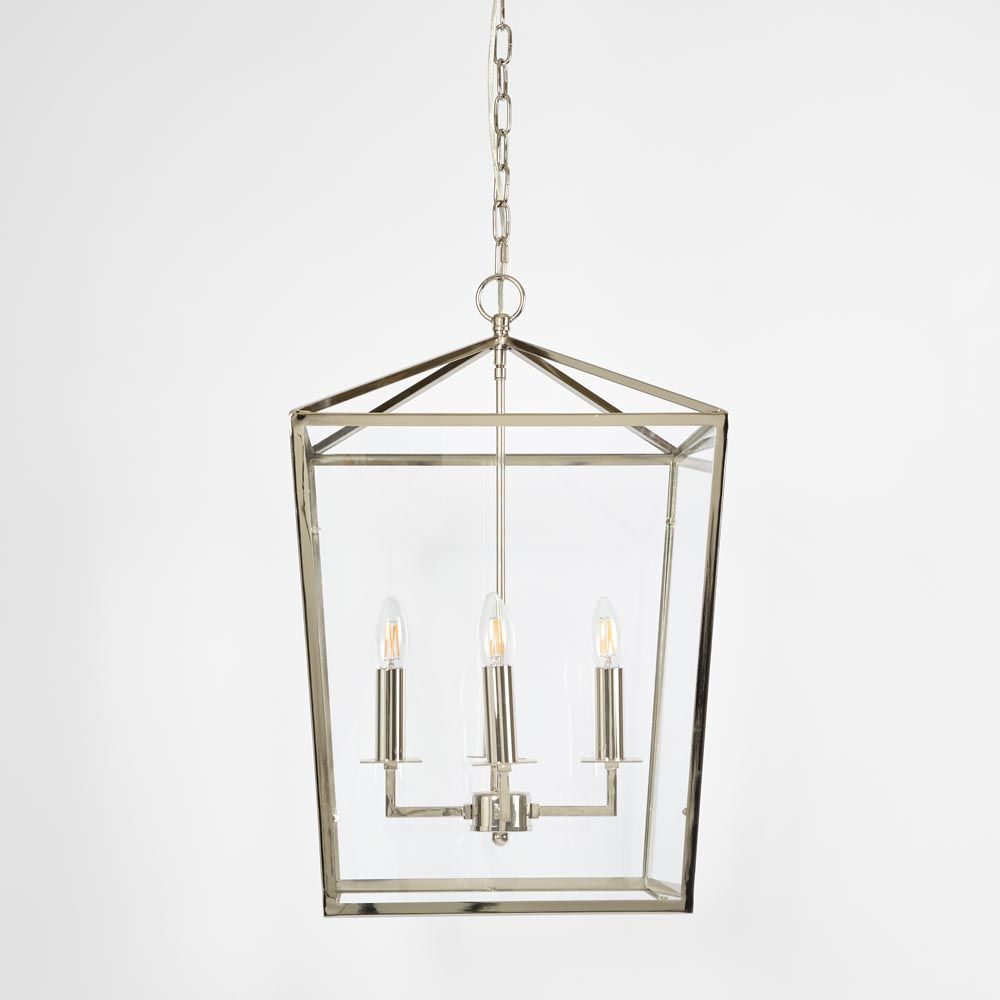 Ralph Large Square Pendant Light Nickel - OWJK0616