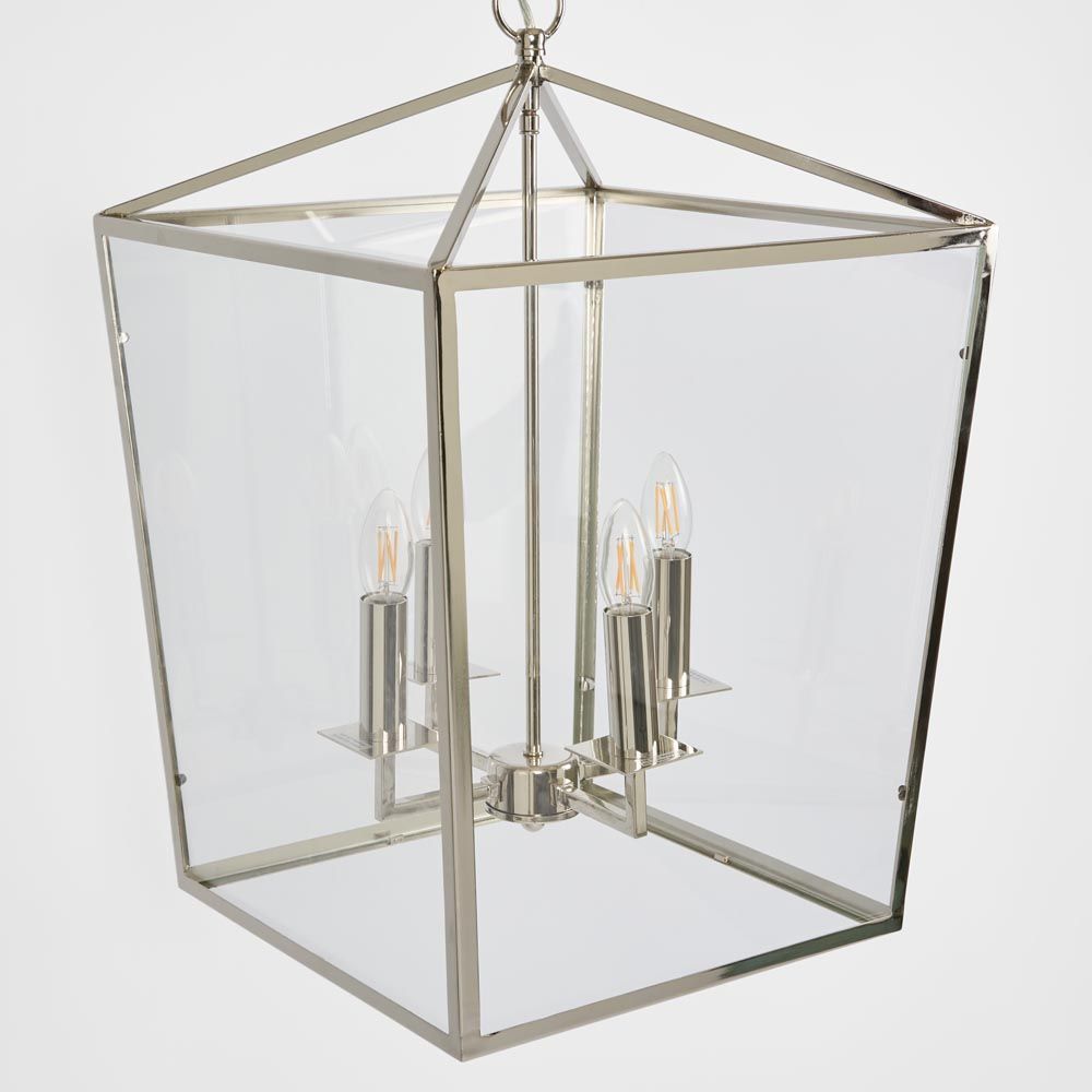 Ralph Large Square Pendant Light Nickel - OWJK0616