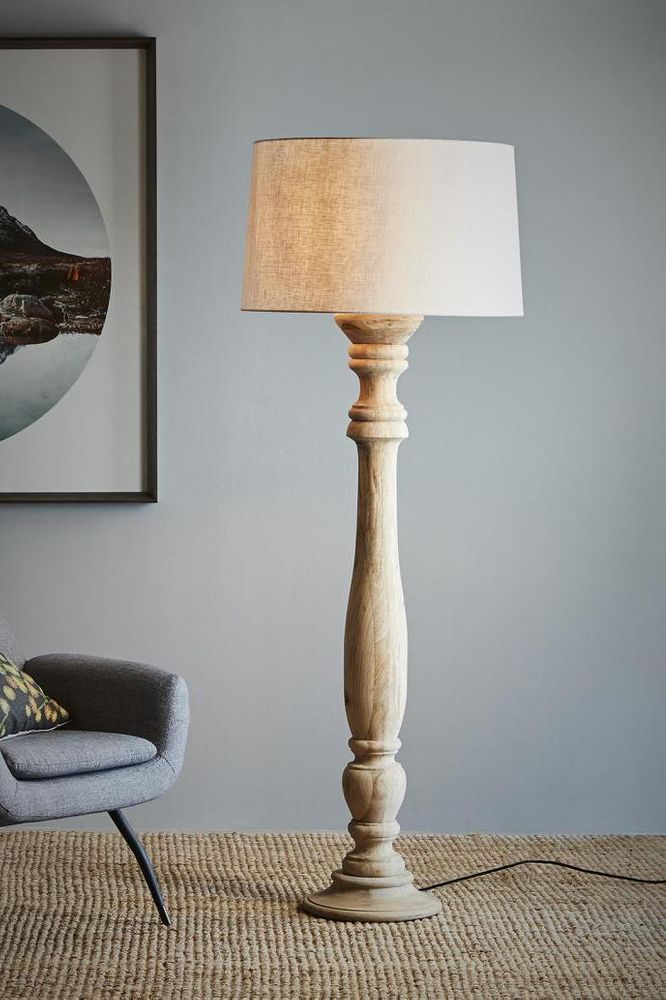 Candela Large Floor Lamp Light Natural - KITZAF12064