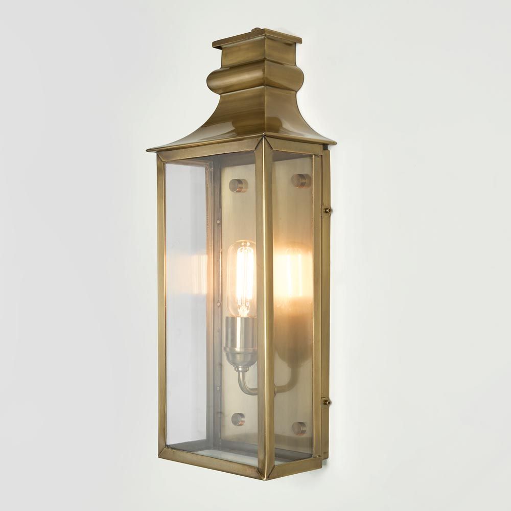Westpoint Medium Outdoor Wall Light Antique Brass - ELPIM31673MAB