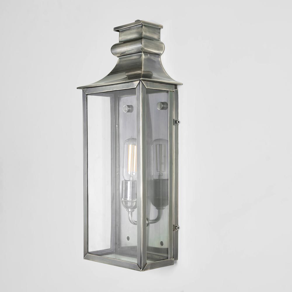 Westpoint Medium Outdoor Wall Light Antique Silver - ELPIM31673MAS