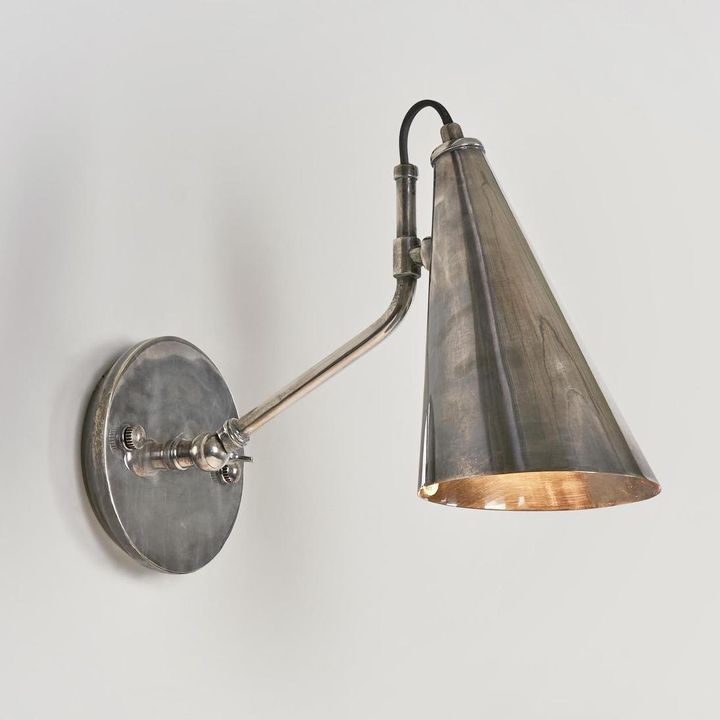 Cloudy Wall Sconce Antique Silver Brass - ELPIM52265AS