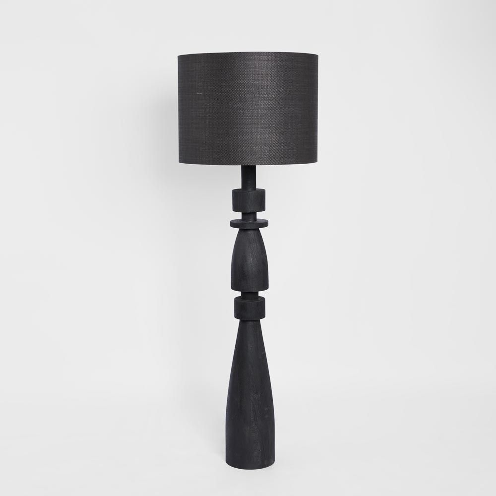 Magnus Floor Lamp Black Base With Black Shade - KITMRDLMP0060BK