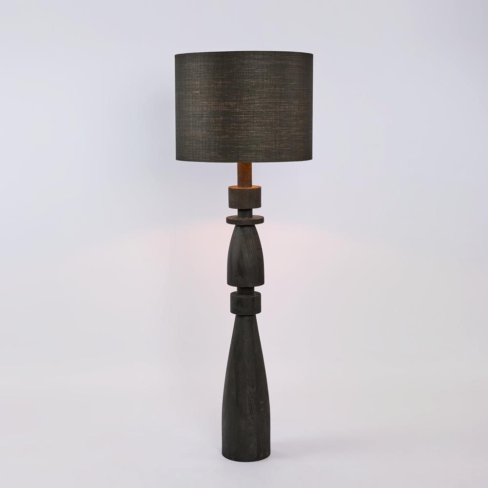 Magnus Floor Lamp Black Base With Black Shade - KITMRDLMP0060BK
