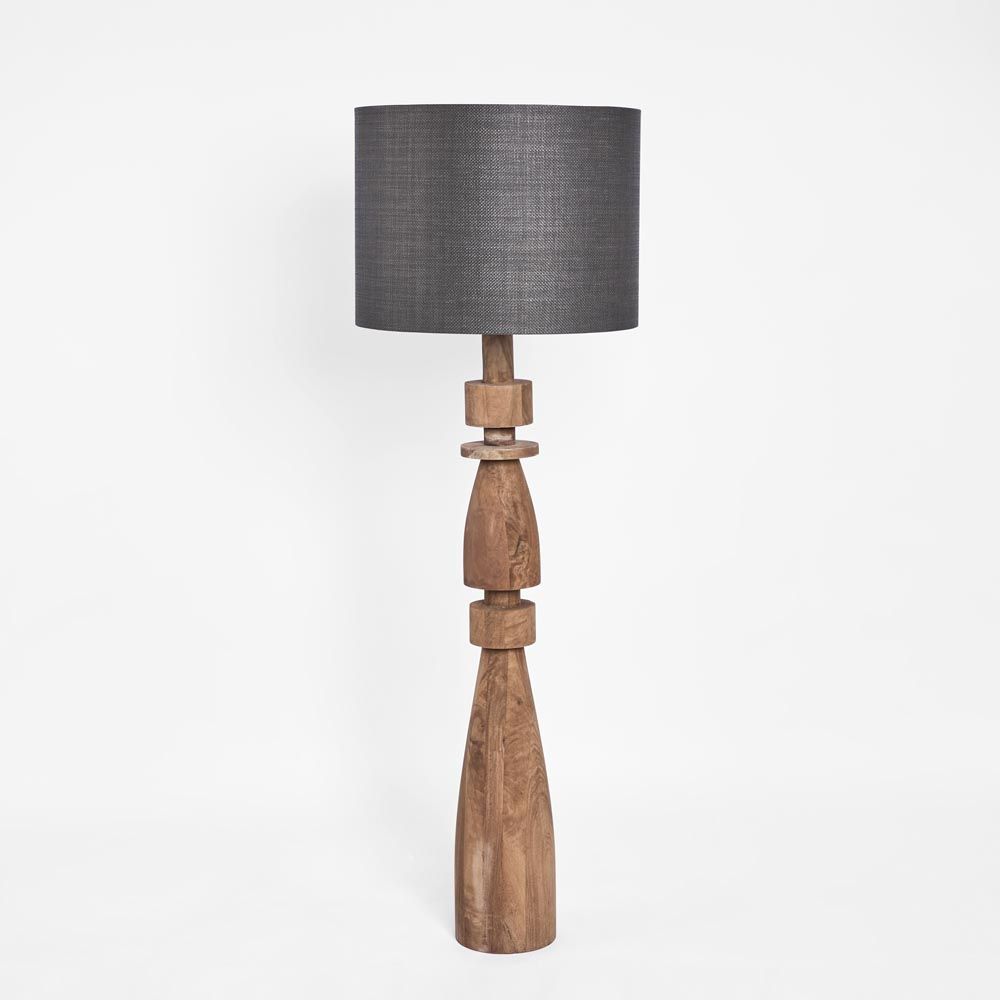 Magnus Floor Lamp Saddle Base With Black Shade - KITMRDLMP0061BK