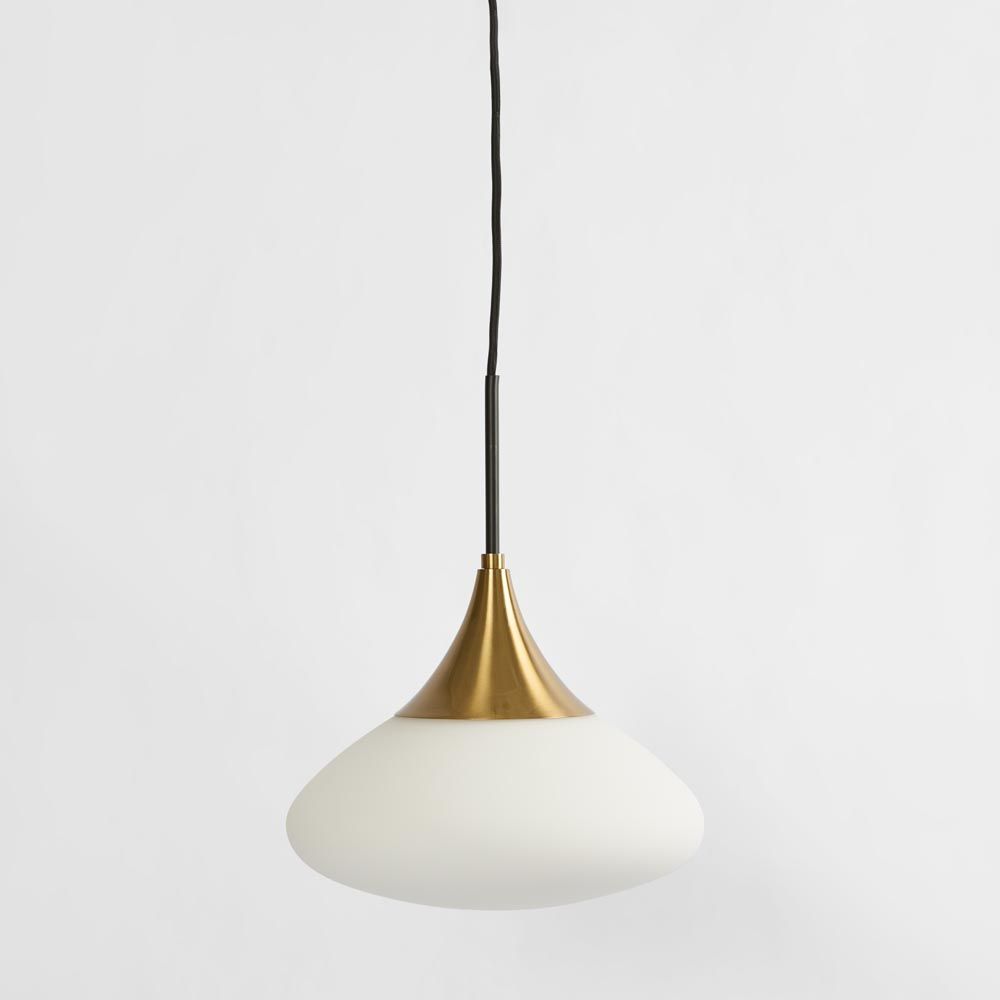 Toti Glass Pendant Antique Brass - ELYS1015891