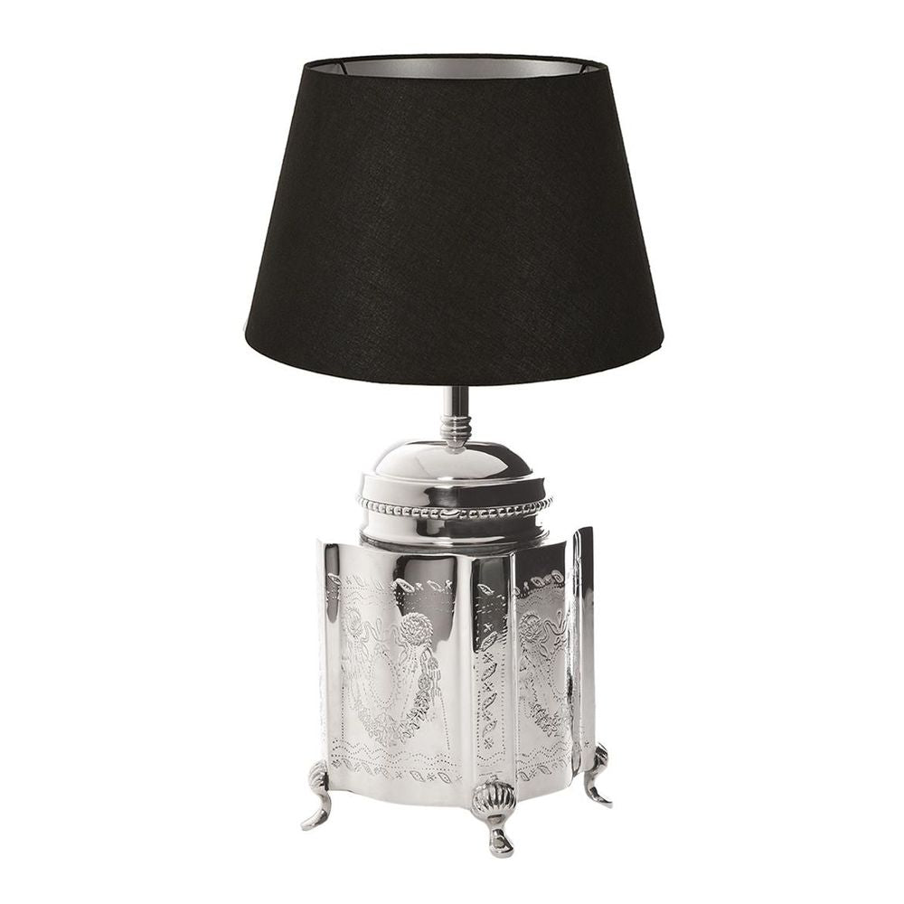 Kensington Table Lamp Shiny Nickel Aluminium - ELANK52859SN