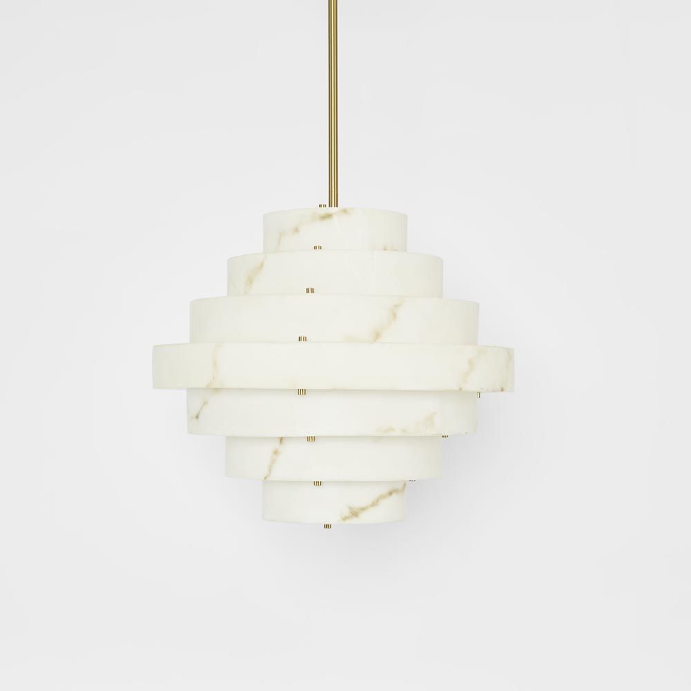 Gatsby Pendant Light White - ELZRD37419BR