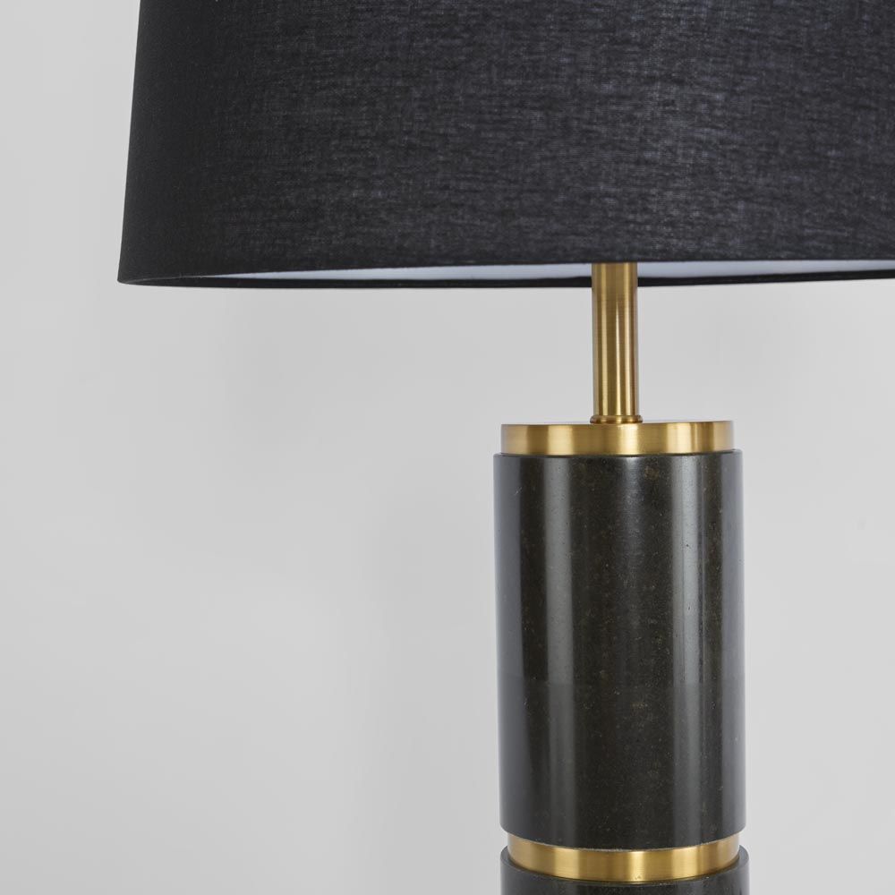Ralph Table Lamp Base Only Black - ELSA13583
