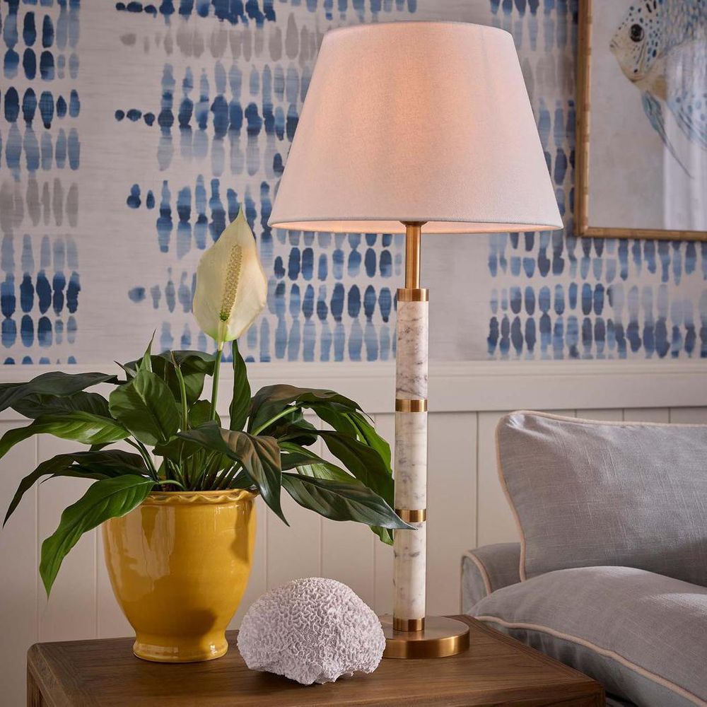 ST Germain Table Lamp Base Only White - ELSA1429