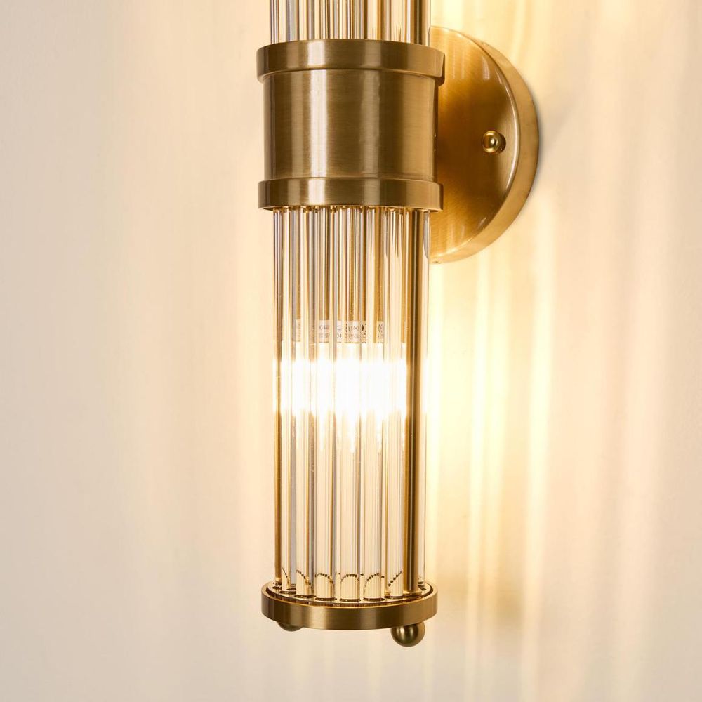 Jenson Up & Down Wall Light Brass - ELYS1113212