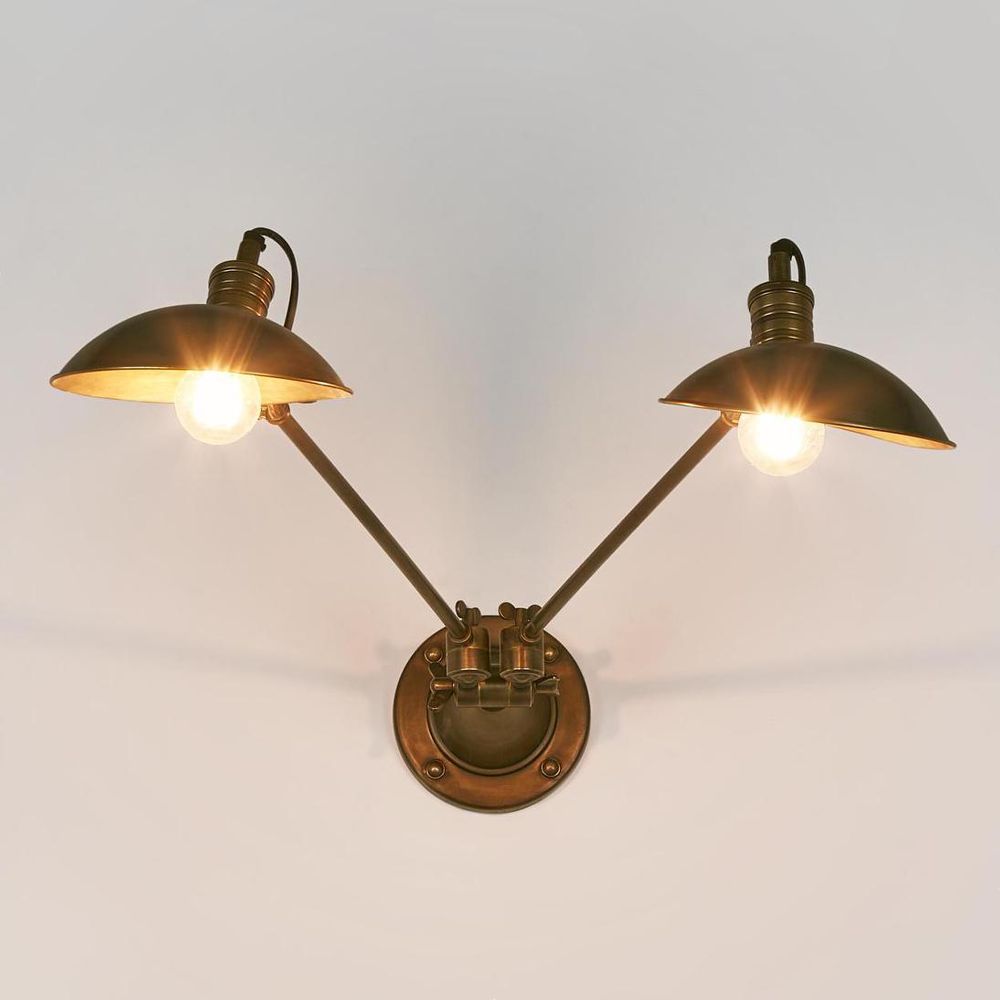 Remington Swing Arm Wall Light Brass - ELPIM59939ALB
