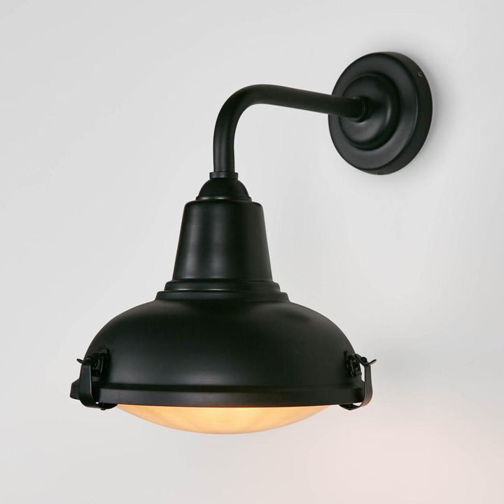 Catalina Exterior Wall Light Black Brass - ELPIM31328BLK