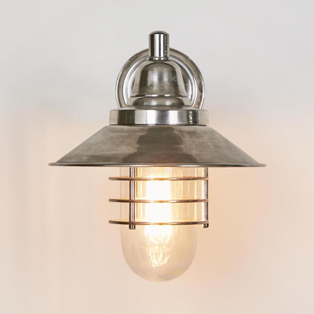 Clark Outdoor Wall Lamp Antique Silver - ELPIM51368AS