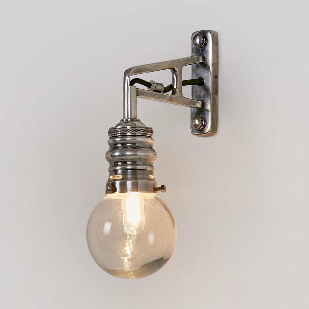 Carlton Outdoor Wall Lamp Silver - ELPIM51517AS