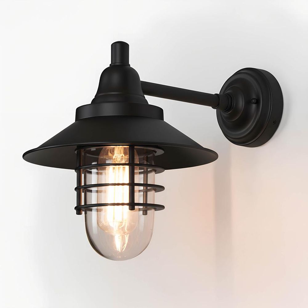 Clark Outdoor Wall Light Black - ELPIM51368BLK