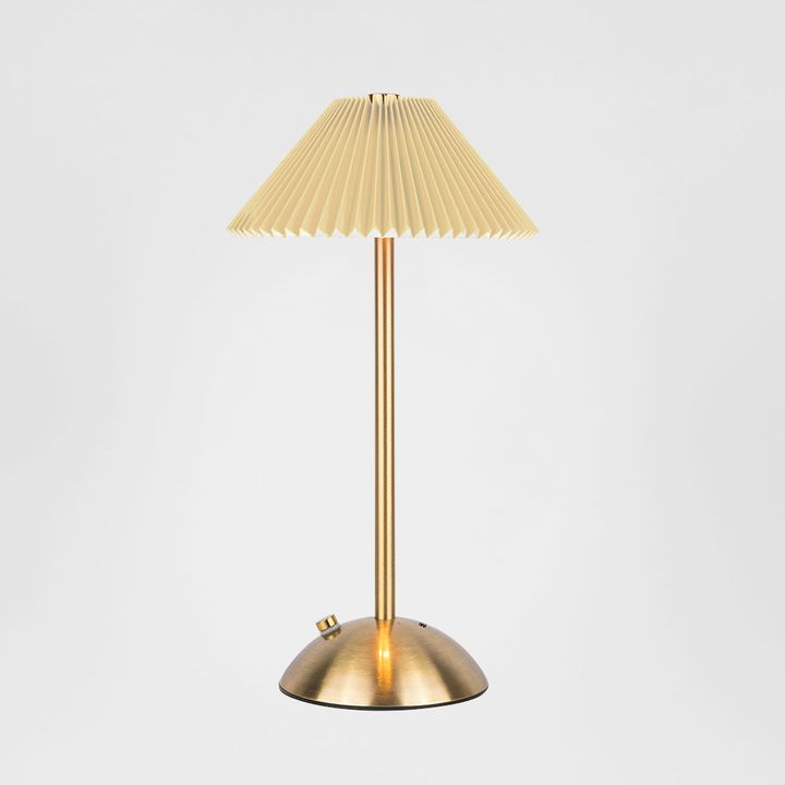 Syd Rechargeable Table Lamp Brass - ELWEL454