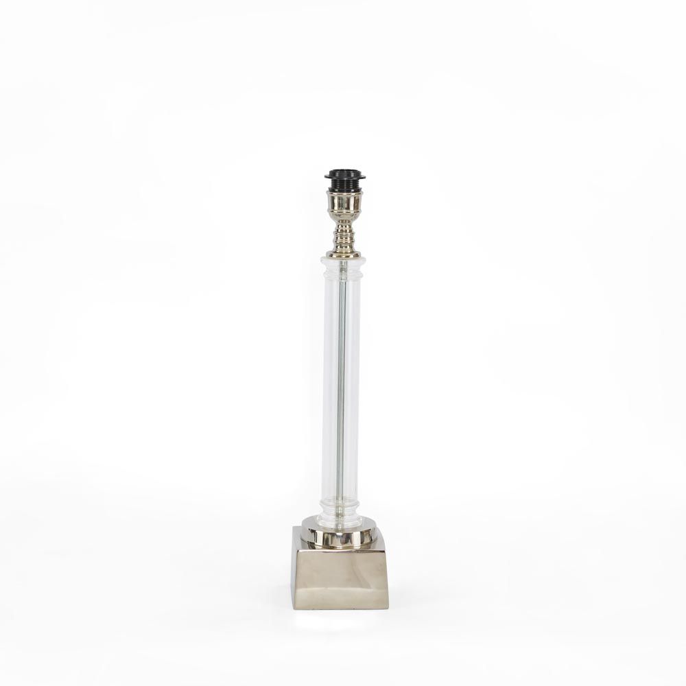 Rockpool 1 Light Table Lamp Base Only - Clear/Nickel - ELTJ74215