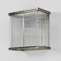Verre Rectangular Glass Wall Light Nickel - ELJE13654