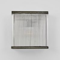Verre Rectangular Glass Wall Light Nickel - ELJE13654