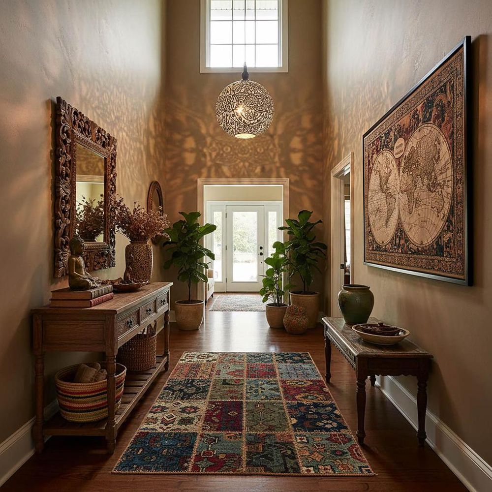 Moroccan 1 Light Ball Pendant 40cm Silver - ELBAL40SIL