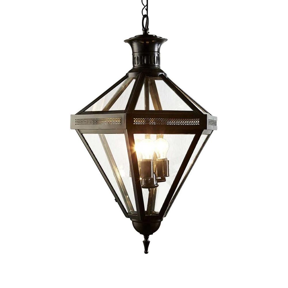 Rockefella 3 Light Pendant Black - ELCITFR3976FLBR