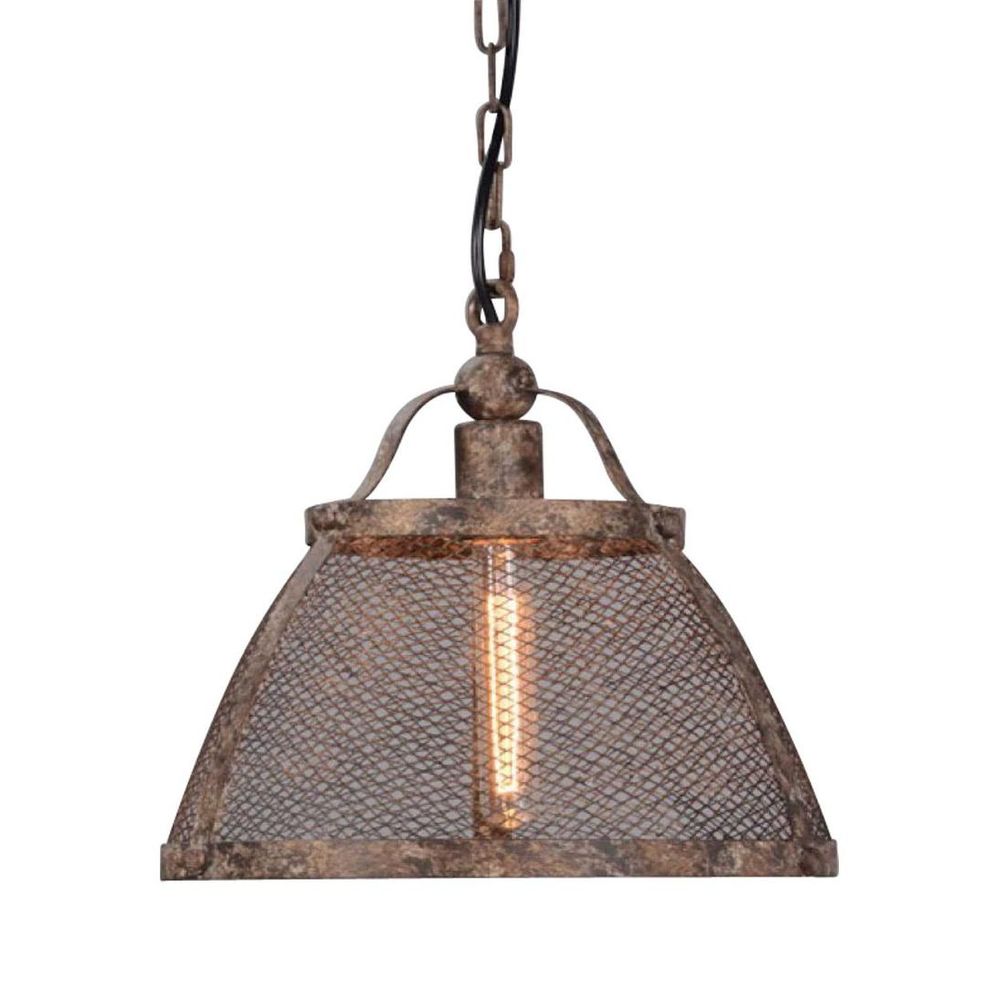 Lorenzo Large 1 Light Pendant Rustic - ELZR6344M