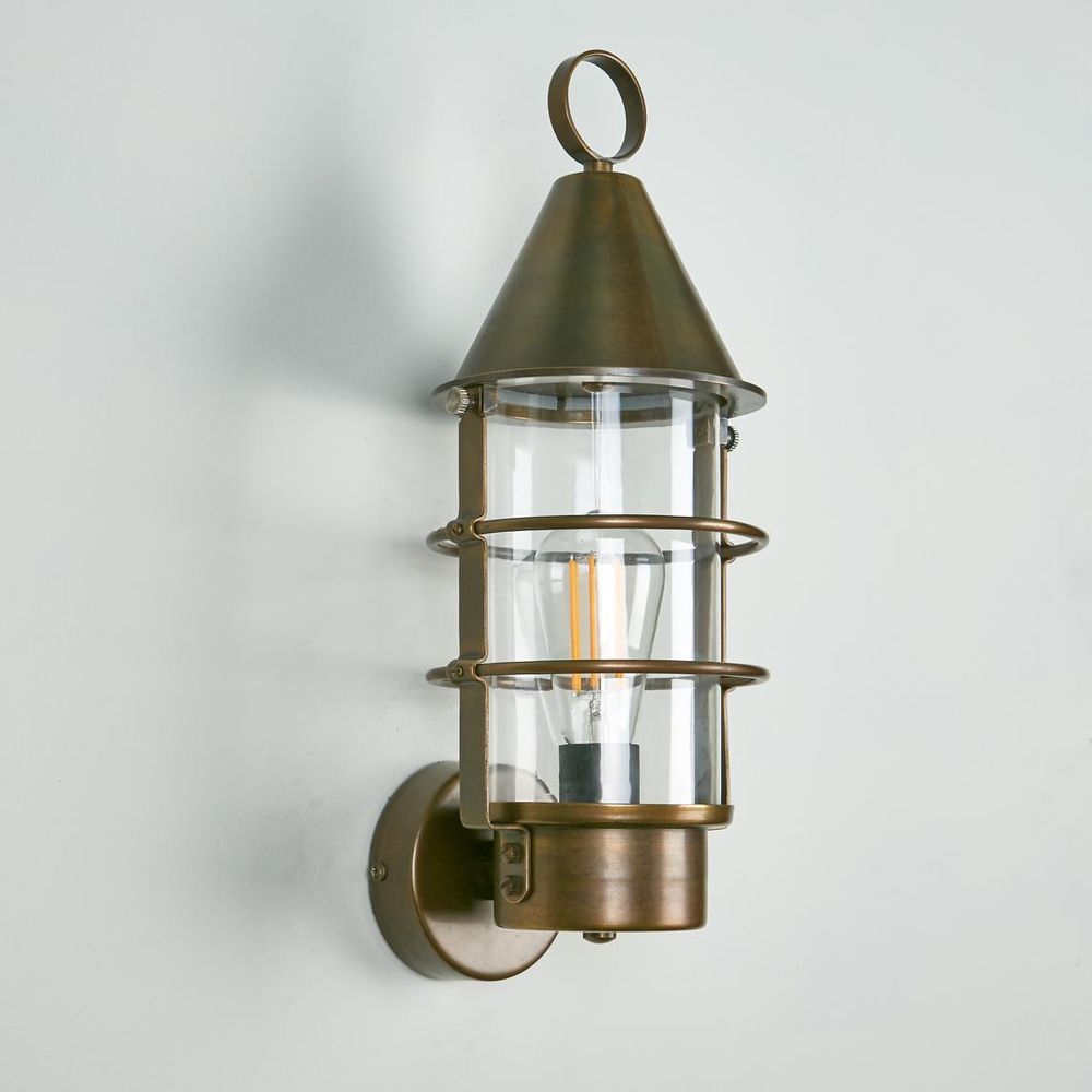 Eastwood 1 Light Outdoor Wall Light Brass - ELPIM30677ALB