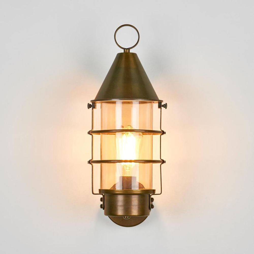 Eastwood 1 Light Outdoor Wall Light Brass - ELPIM30677ALB