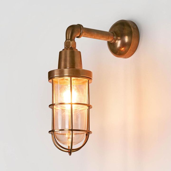 Starboard Outdoor Wall Lamp Antique Brass - ELPIM51046AB