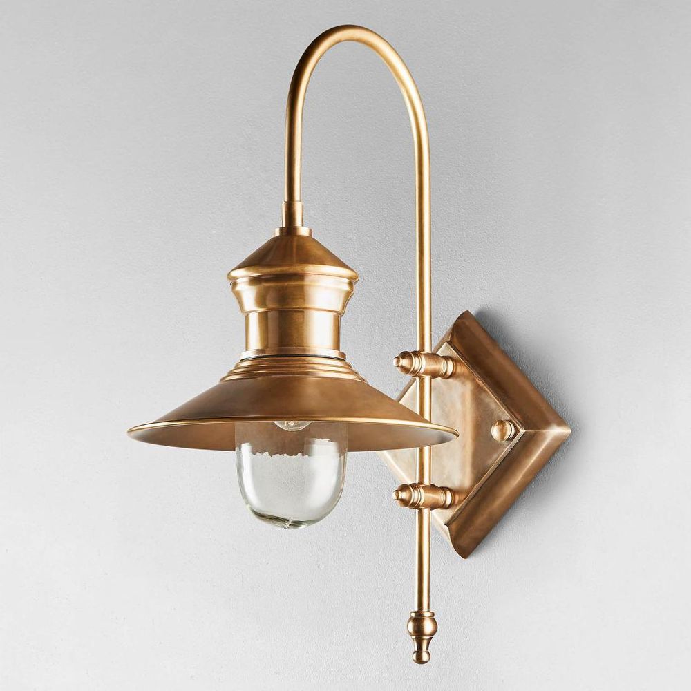 St James Outdoor Wall Lamp Antique Brass - ELPIM59526AB