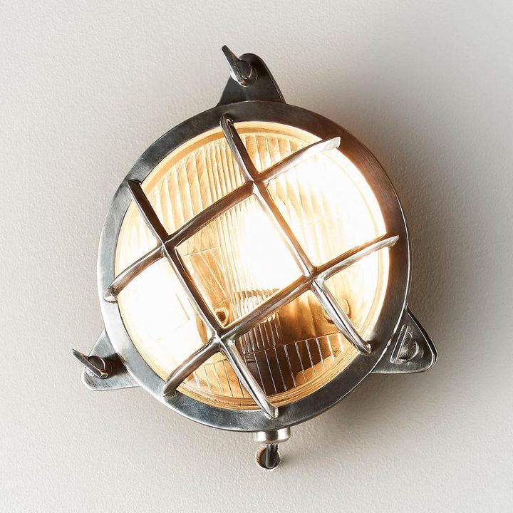 Palmerston Outdoor Wall Lamp Silver - ELPIM51750AS