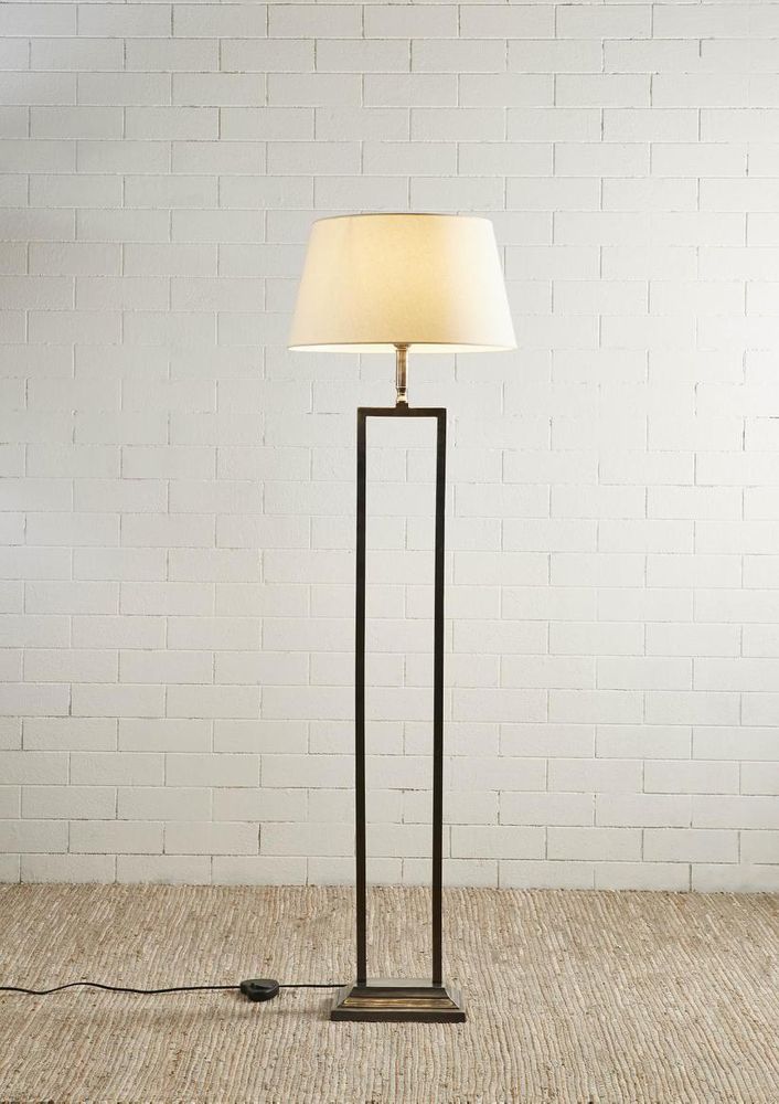 Hamilton 1 Light Floor Lamp Antique Silver - ELPIM50135AS