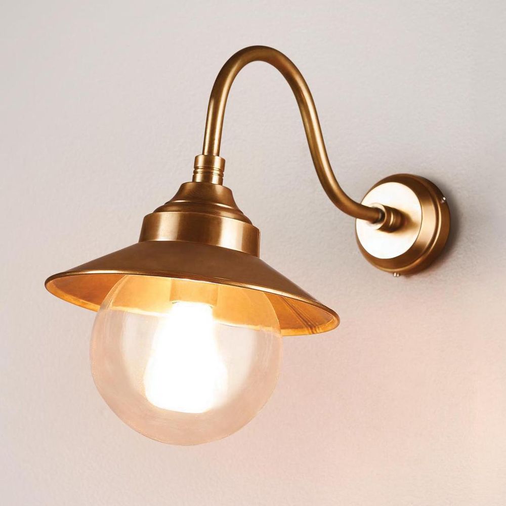 Zermatt Outdoor Wall Lamp Antique Brass - ELPIM51811AB